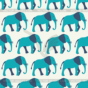 Животное бесшовные модели слона - векторизованный клипарт