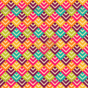 Bright retro seamless pattern - vector clipart