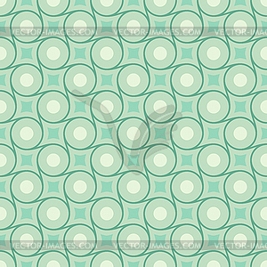 Retro mint different seamless patterns - vector image