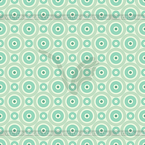 Retro mint different seamless patterns - vector clipart