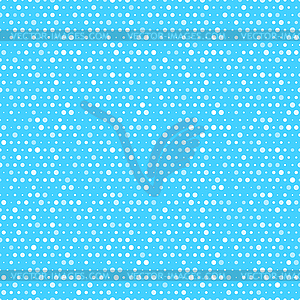 Cute blue and white dotted seamless pattern - vector image