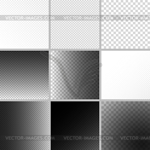 Set of editable background for transparency image - vector clip art