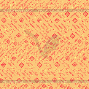 Chocolate bars seamless pattern - vector image
