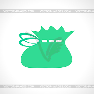 Flat style baby accessories bootees. Web line icon - vector clipart