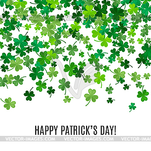 St Patricks Day background - vector EPS clipart