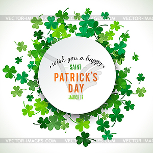 St Patricks Day background - vector image