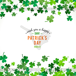 St Patricks Day background - vector image
