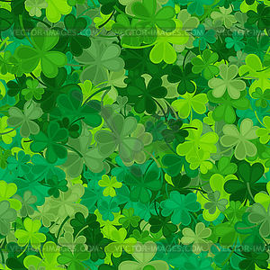 Clover seamless pattern - vector image