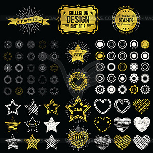 Collection of premium design elements - stock vector clipart