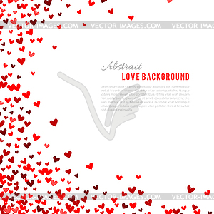 Romantic red background - vector clip art