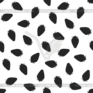 Seamless pattern with strawberries - vector image