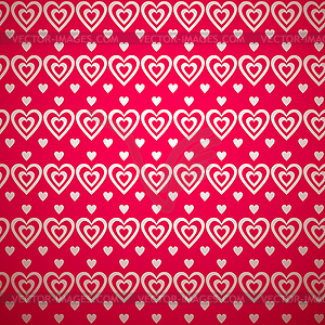 Valentine day pattern with shadow - vector clipart