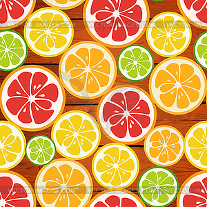 Striped seamless pattern with lime, orange and - vector image