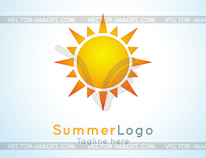 Summer logo label. Summer icon - vector clipart