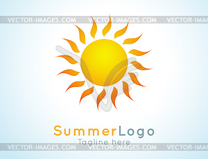 Summer logo label. Summer icon - vector clipart