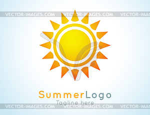 Summer logo label. Summer icon - vector EPS clipart