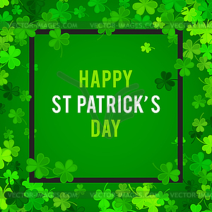 St Patrick`s Day background - vector image