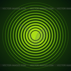 Concentric circle elements. Radar screen - vector clipart