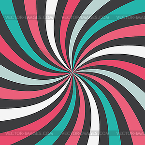 Swirling radial pattern background - vector image