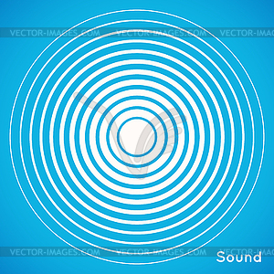 Concentric circle elements. Radar screen - vector clip art