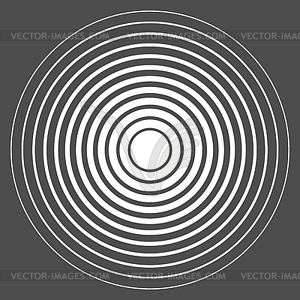 Concentric circle elements. for sound - vector image