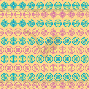 Vintage turquiose seamless pattern - vector image