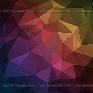 Abstract dark geometric triangle background - vector image