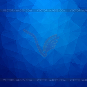 Abstract blue geometric triangle background - vector EPS clipart