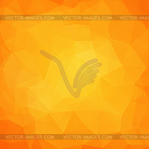 Abstract yellow geometric triangle background - vector clip art