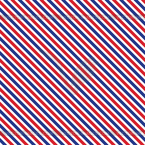 Patriotic red, white, blue geometric seamless - vector image