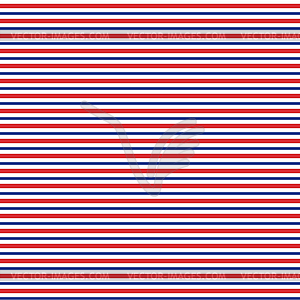 Patriotic red, white, blue geometric seamless - vector clipart