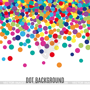 Colorful abstract dot background - vector clipart