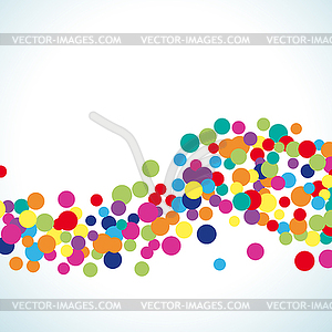 Colorful abstract spot background - vector clip art