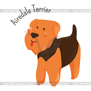 Airedale Terrier - vector clipart