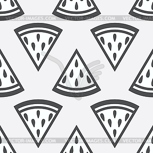 Cute seamless watermelon pattern - vector clip art