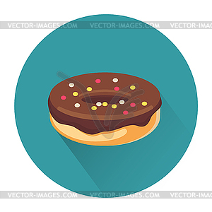 Cartoon dessert cake icon - vector clipart