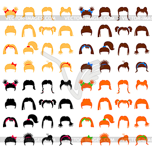 Hairdresser set - vector image