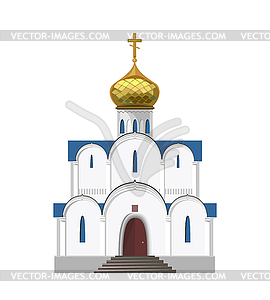 Русская православная икона церковь - векторный клипарт EPS