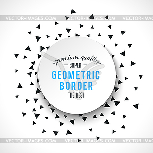 Triangle geometric background - vector clip art