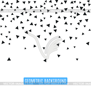 Triangle geometric background - vector clipart