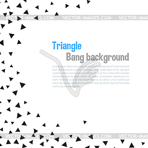 Triangle geometric background - vector EPS clipart