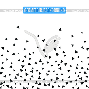 Abstract triangle geometric background - vector image