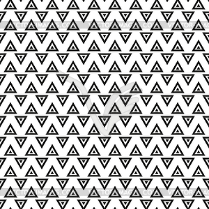 Abstract geometric seamless pattern - white & black vector clipart