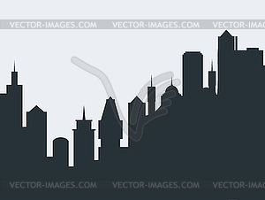 Set of cityscape background - stock vector clipart