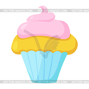 Fast food cupcake icon - vector clip art