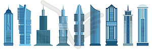 Skyscraper icons - vector clipart