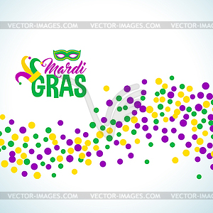 Bright abstract dot mardi gras pattern - vector image