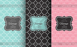 Retro chic seamless pattern - vector clipart