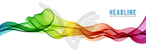 Abstract bright wave - vector clipart