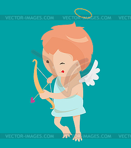 Cute angel - vector image